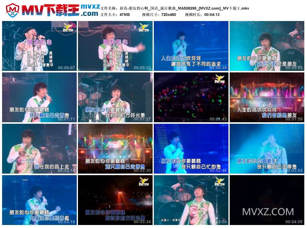 赵真-朋友的心啊_国语_流行歌曲_MA508295